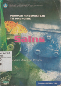 Image of Pedoman Pengembangan Tes Diagnostik : Sains